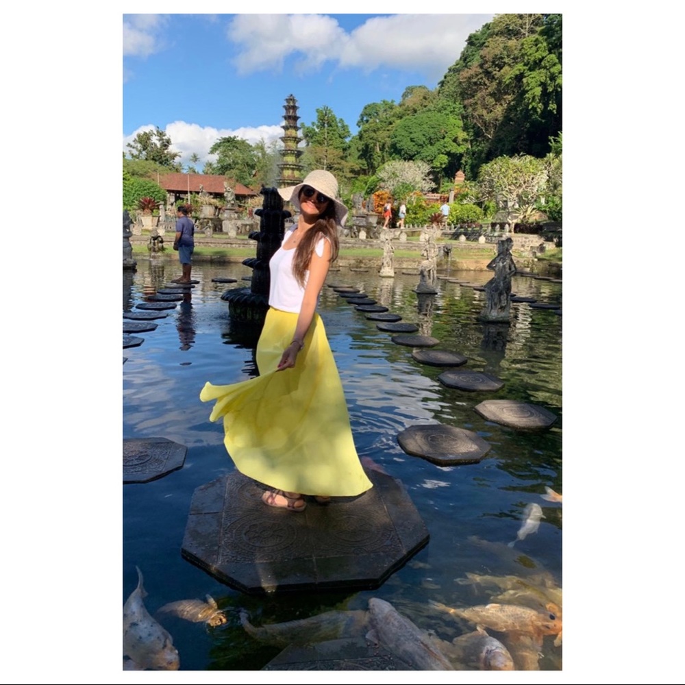 Yellow Chiffon Maxi Skirt - Picture 4 of 6